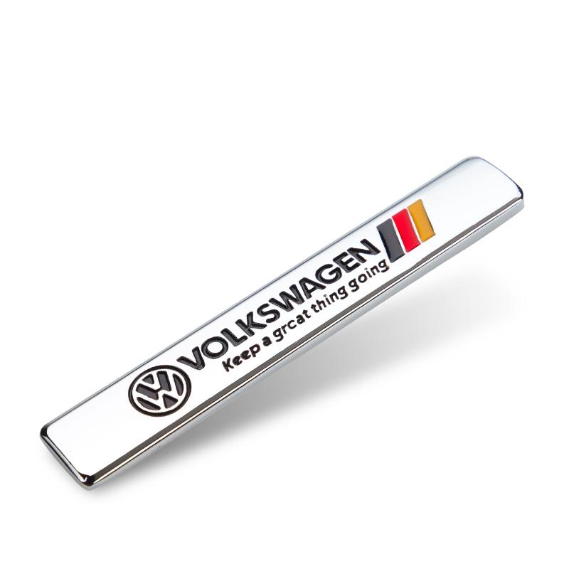 

2026 Hot For Volkswagen VW 1Pcs Car Styling Sticker R Emblem Badge Fender Trunk Badge Decals For VW R Golf Polo Jetta Passat Tig