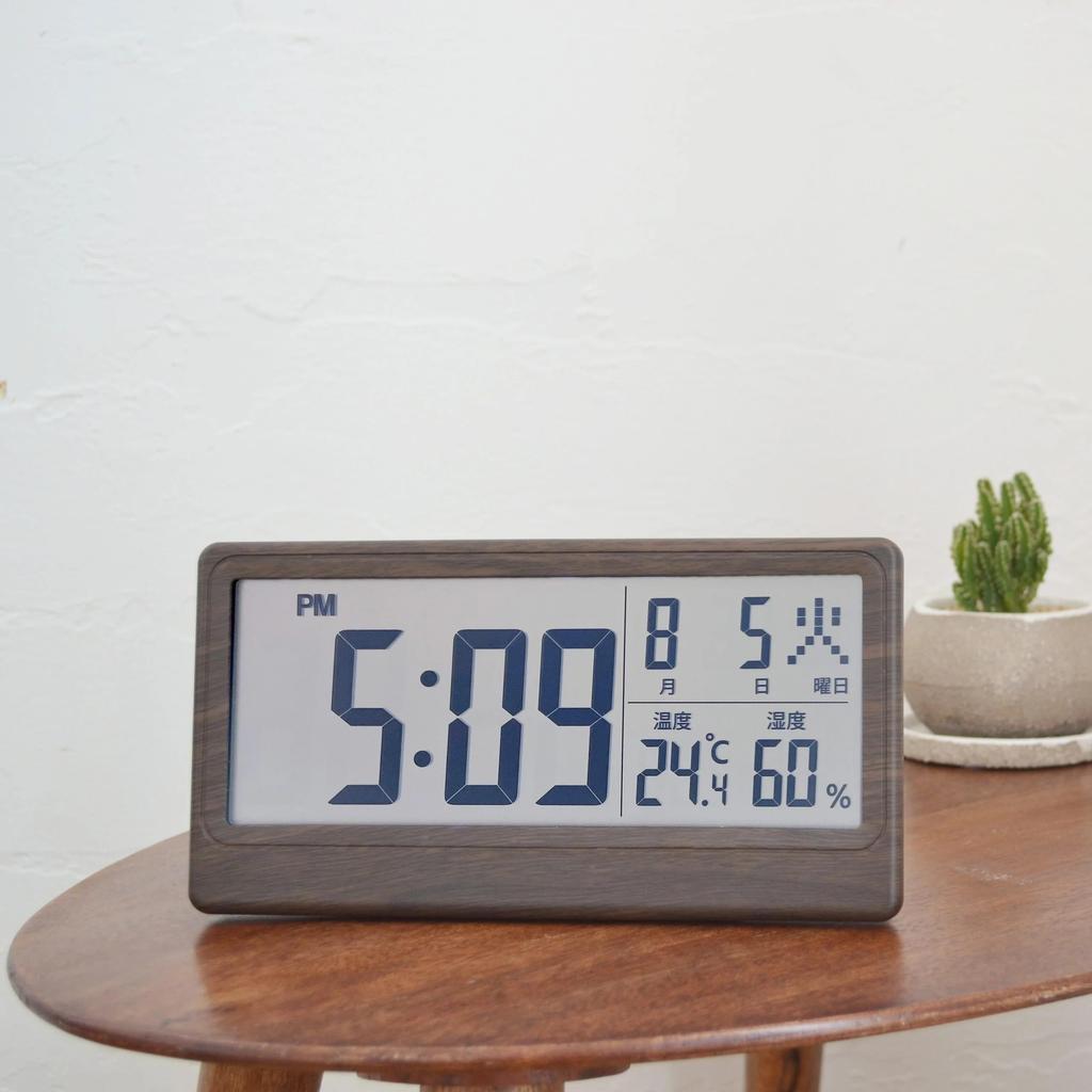 ADESSO Clock with Temperature and Humidity Display YH-59 Radio-Controlled