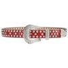 Fashion Rhinestone Belt for Cowgirls Waist Belt Gothic Style Rhinestones Studded PU Belt for Jeans Pants Female Costume