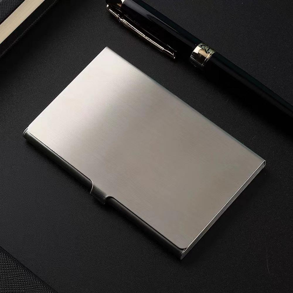 

Металлический держатель для визиток из нержавеющей стали, футляр для визиток, ультратонкий держатель для визиток flat brushed (matte)