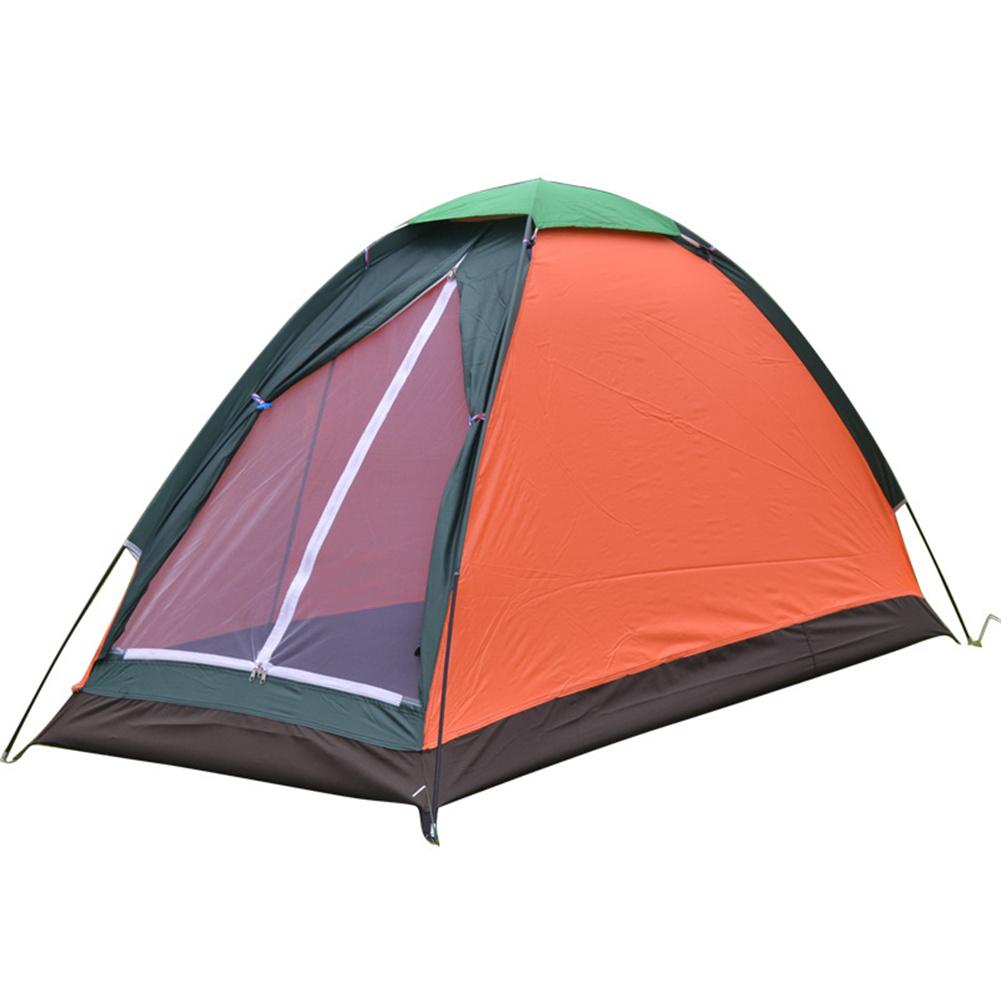 Silver Rubber Cloth Single-Person Single-Layer Tent Wind-resistance Waterproof Portable Breathable Outdoor Leisure Camping Tent