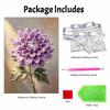 Pearl painting kit DIY purple dahlia flower wall art home decoration painting