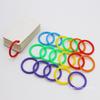 50Pcs Mixed Colors 15-40mm Plastic Ring Binder DIY Albums Circle Loose-leaf Book Hoops Opening Office Binding Supplies