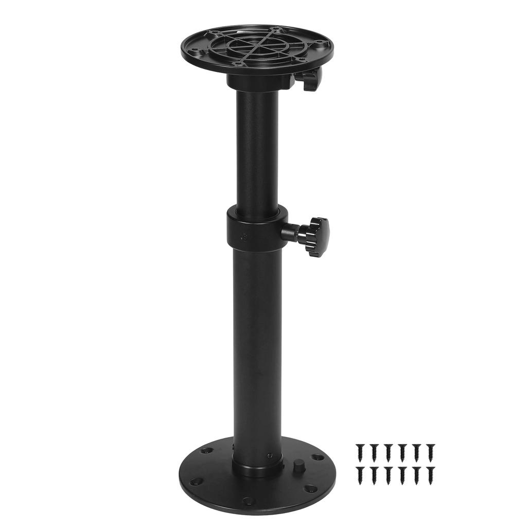 Adjustable Tables Pedestal Mount One-Leg Lifting System Multi-Function Table Base Mount 27.5In for RVs Marine Boat Yacht
