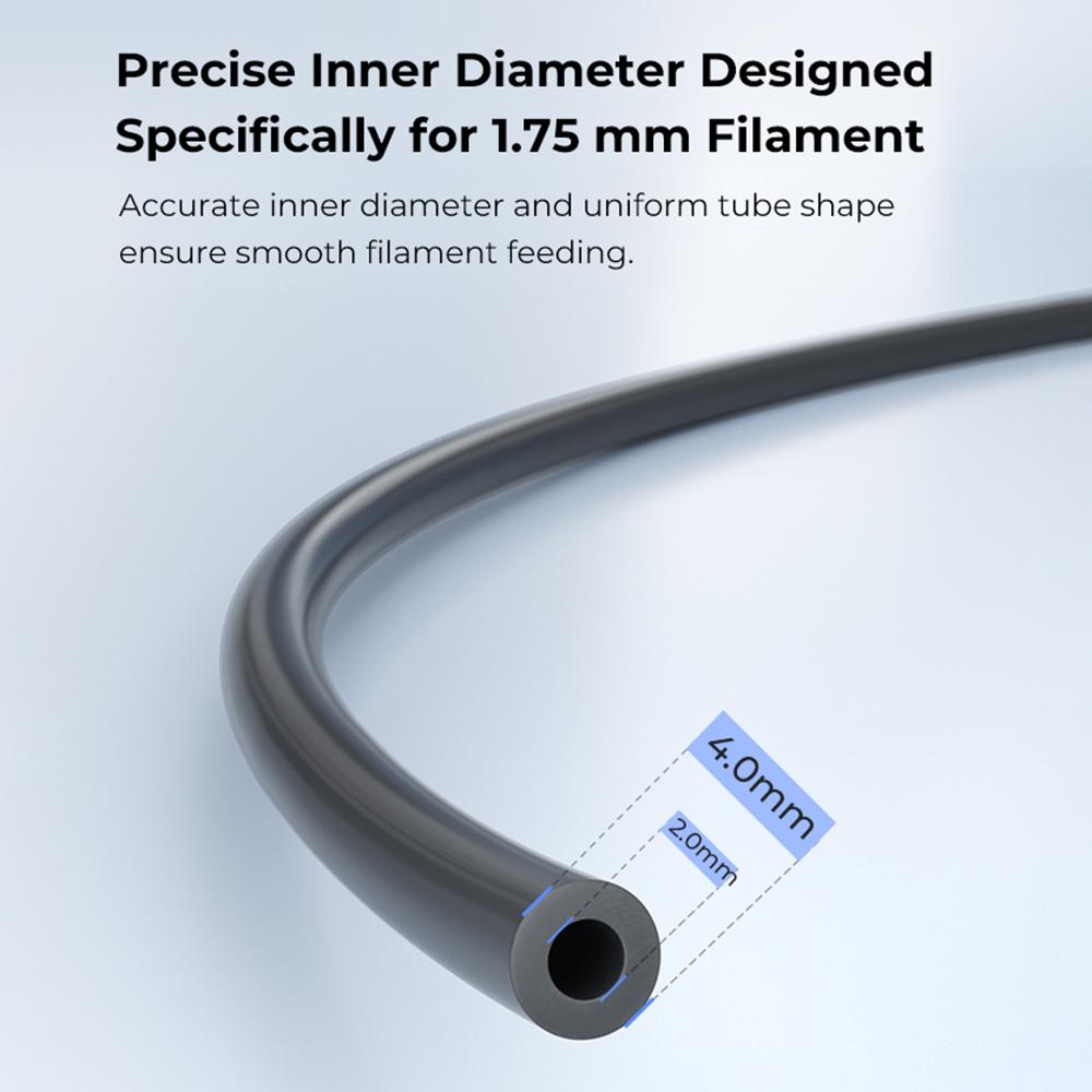 Creality Ultra Smooth PTFE Tube 2M Length for 1.75mm Filaments with Smooth Feeding Preferred High Speed Printing