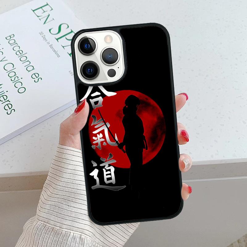 Aikido Japanese Martial Phone Case cover For iPhone 17 Air 15 16 16e 14 13 Pro Max Coque 12 11 Pro Max For Apple PLUS fundas