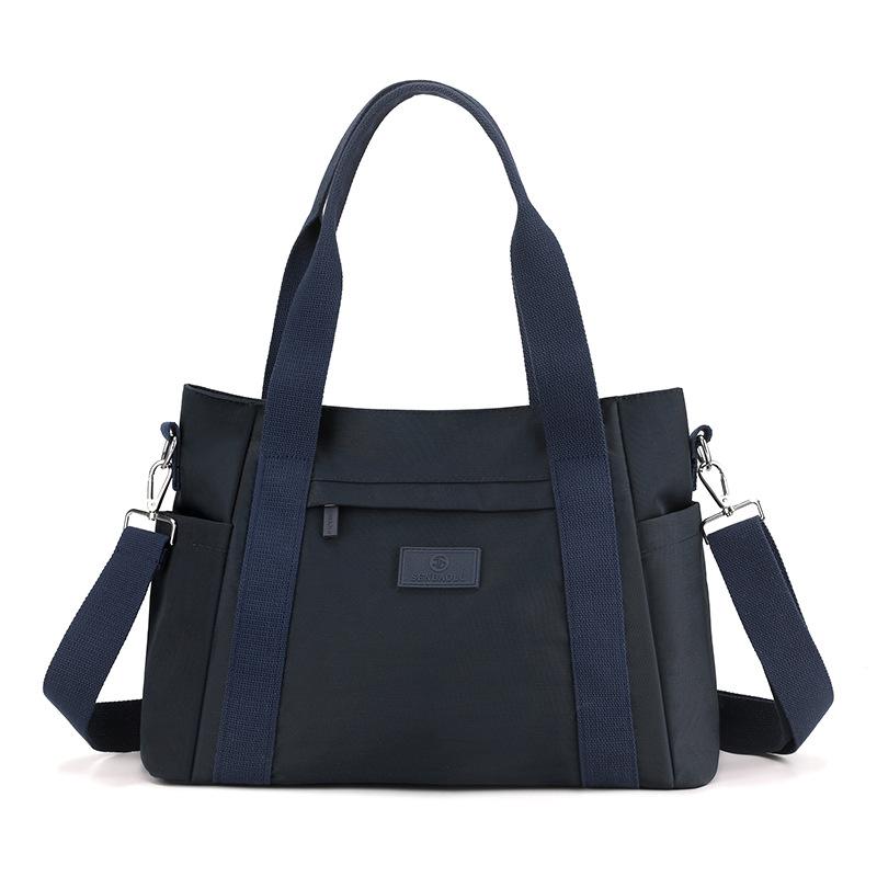 Nylontasche trendige lässige Mehrfachtaschen-Handtasche Umhängetasche große Kapazität Tragetasche Schultertasche Damen große Tasche