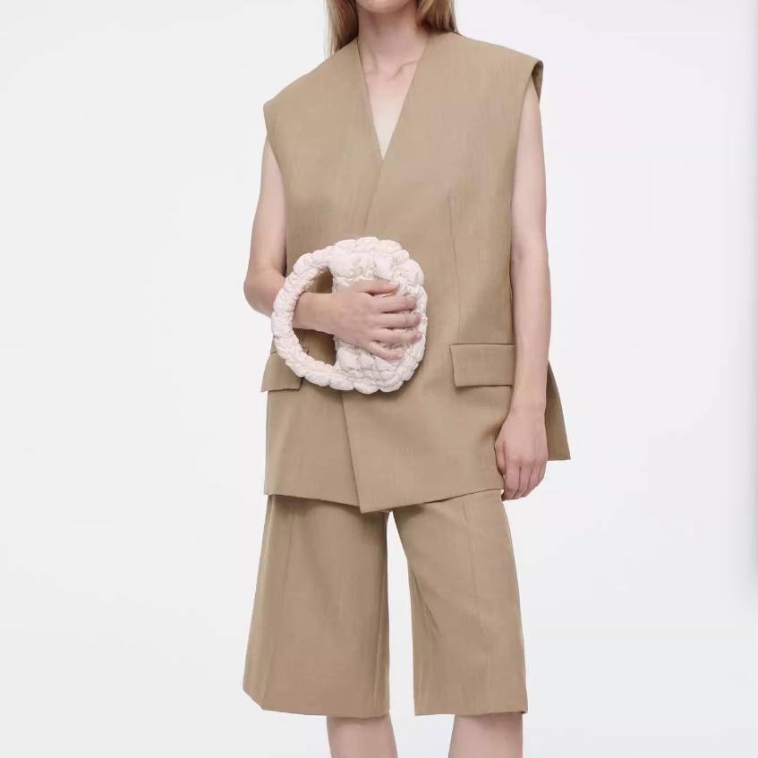 New COS Polyester Cloud Bag Handbag Small Size Women's Cream White 1171064028