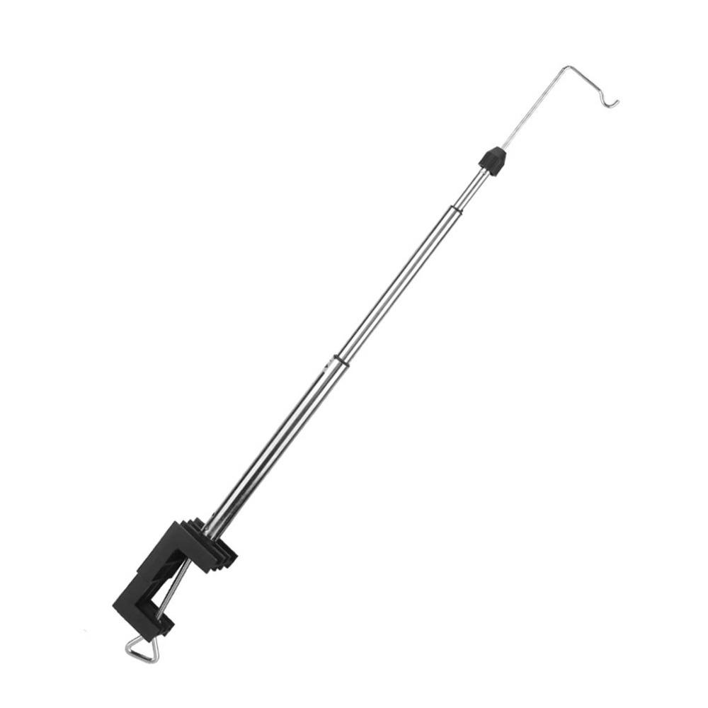 Black Color Finish Rotary Tool Hanging Stand 360 Degree Rotation Steel Rod Material Flex Shaft Hanger Stand with Table Clamp