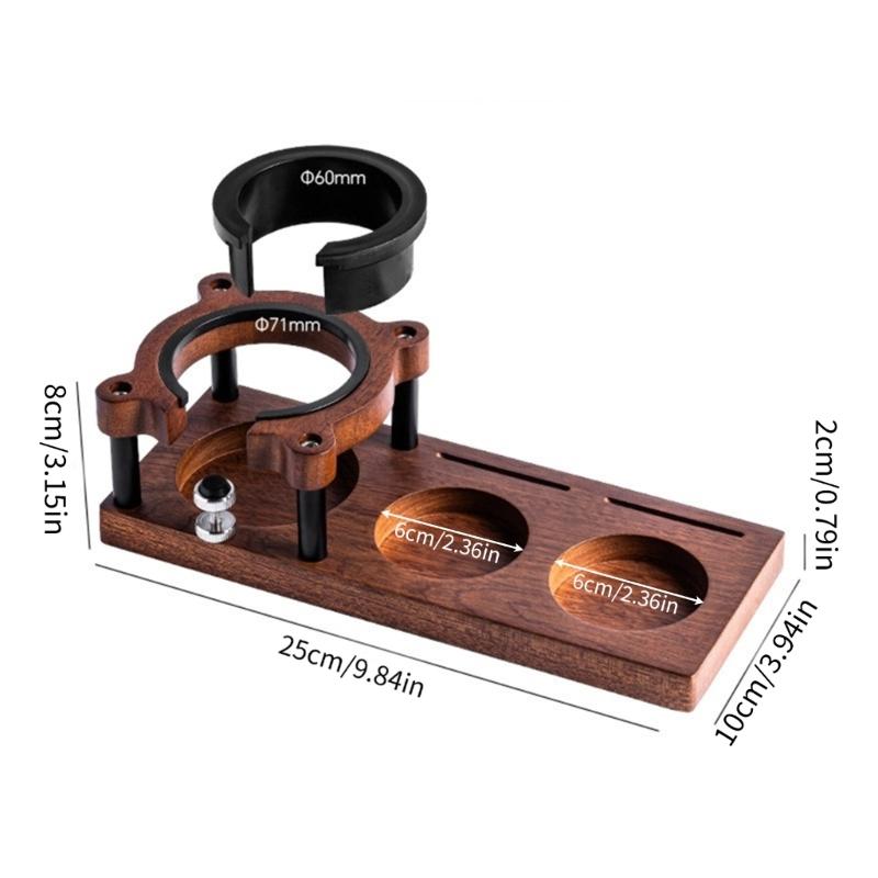 Praktický organizér na kávovar Stanice na pěchovadlo kávy Multifunkční pěchovací stanice Základna na kávu Nástroj na přípravu kávy