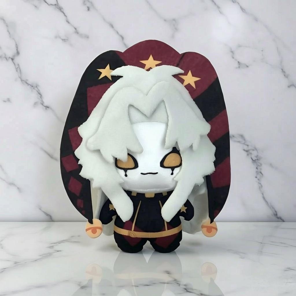 Freak Circus Cotton Pierrot Doll Plush Backpack Pendant