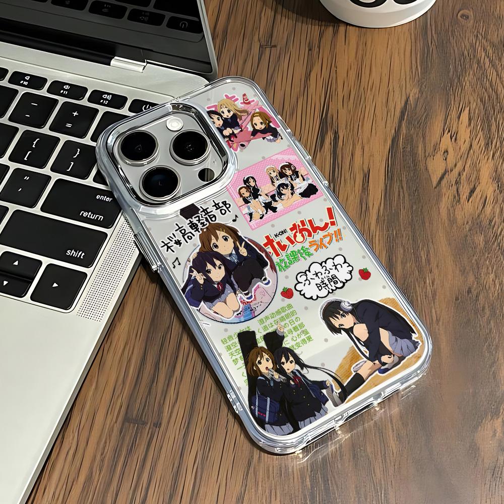 Anime Y2k K-K-ON Cute Phone Case for Xiaomi Redmi Note A5 A3 15 14 13 14c 13c 12 11 12s 12c 10c 10 9  Pro Plus 4G 5G Transparent