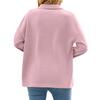 Women's Fashion Casual Versatile Lapel Loose Long Sleeve Pullover Solid Color Long Sleeve Women's Sweatshirt