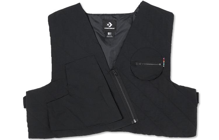 Converse Vests Unisex Black V Neck Moderate Other 10022370-A01 S/M