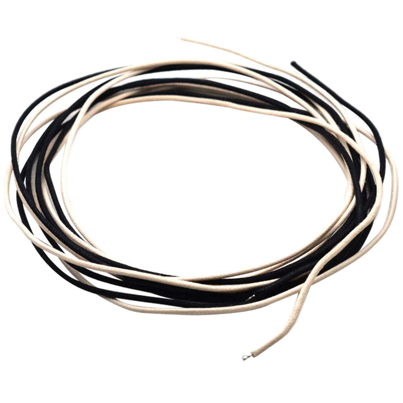 

Guitar Wire Cloth-Covered Pre-Tinned 6.5 Feet Pushback 22 Awg Vintage-Style Guitar Wire Guitar Replacement Guitar Parts