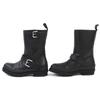 Great Stella McCartney Trace buckle strap biker boots Logo VEGEA Leather 36 Used