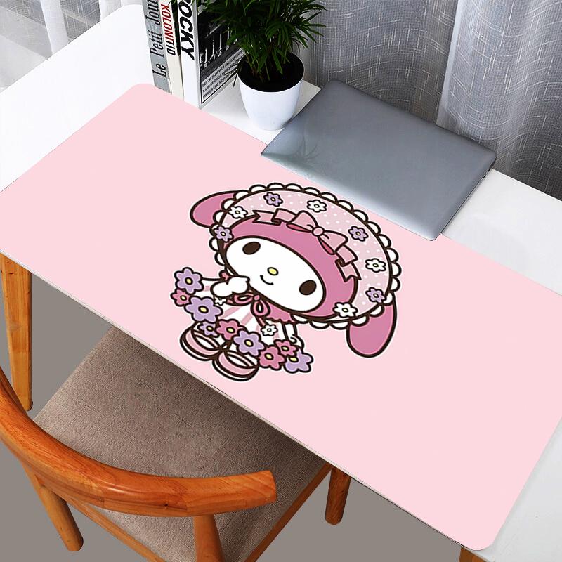 Kuromi Mouse Pads durable Big Computer keyboard x Carpet Anime Gaming Accessories Mousepad PC Gamer Desk Mat Table