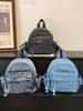 Lightweight Unisex Mini Japanese-Style Denim Backpack for Women and College Students