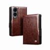 Qiali Samsung ZFold8 Genuine Leather Case with Wide Screen Bracket & Magnetic Absorption