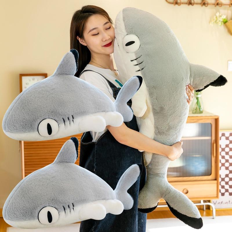 Cute Shark Cat Plush Toy Pillow For Kids Soft And Cuddly, Perfect For Bedtime Snuggles! 70cm-150cm Sizes Available
