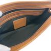 COACH 9833 Pouch business bag leather Clutch bag Brown leather Used