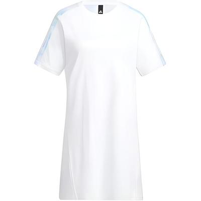 Met Long Tee Letter Logo Print Sports T-Shirt Dress Women Dress White HF2476