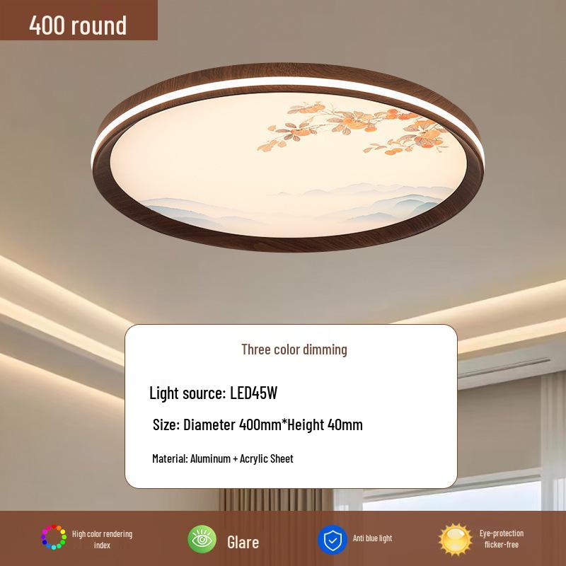 2025 Chinese Style Full Spectrum Ceiling Lamp: Super Bright Light for Living Room, Bedroom, or Study