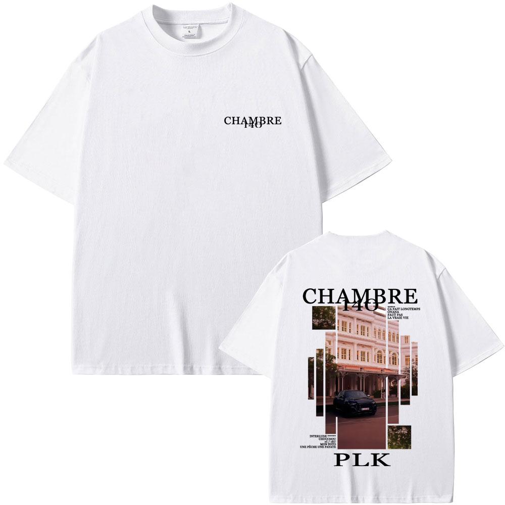 Rapper PLK Chambre 140 Album Graphic Tshirt Unisex Women Hip Hop Fashion Pop Music Tshirts Unisexs Casual Cotton Vintage T Shirts