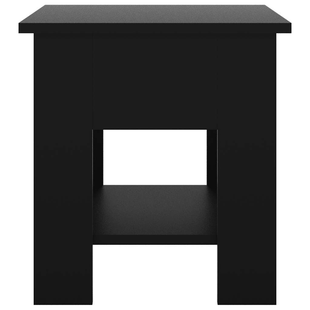 Coffee Table Black 40 X 40 X 42 Cm Engineered Wood