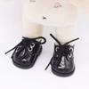 1 Pair Handmade 12 BJD Doll PU Shoes Fashion OB11 Leather Shoes Ob11 Doll Sandals  EXO Doll