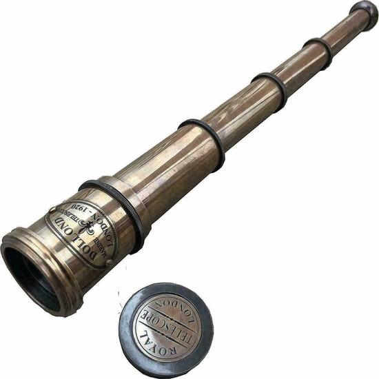 Working Nautical Maritime Telescope Marine Antique Brass Pirate Spyglass Scope