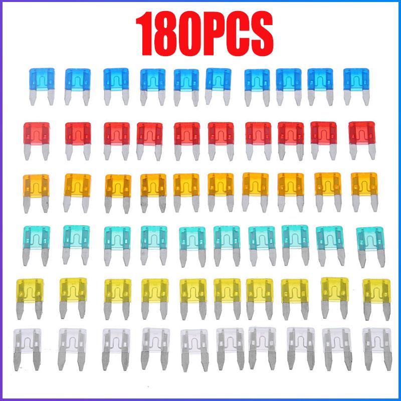 60-240 Stück Auto-Mini-Sicherungen für Autos, Klingensicherungen, Auto-Sicherungssatz, 5 A, 10 A, 15 A, 20 A, 25 A, 30 A, gemischter Satz, Sicherungssatz, LKW-Teile