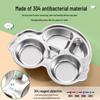 304 Stainless Steel Cartoon Divided Plate for Kids – Perfect for Kindergarten and School Canteens