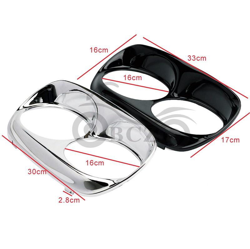 Harley Double Eagle Beak Headlight Fairing Cover Black