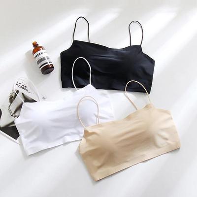 Ice Silk One-Shoulder Seamless Tube Top - Summer Style Anti-Exposure Suspender for Women