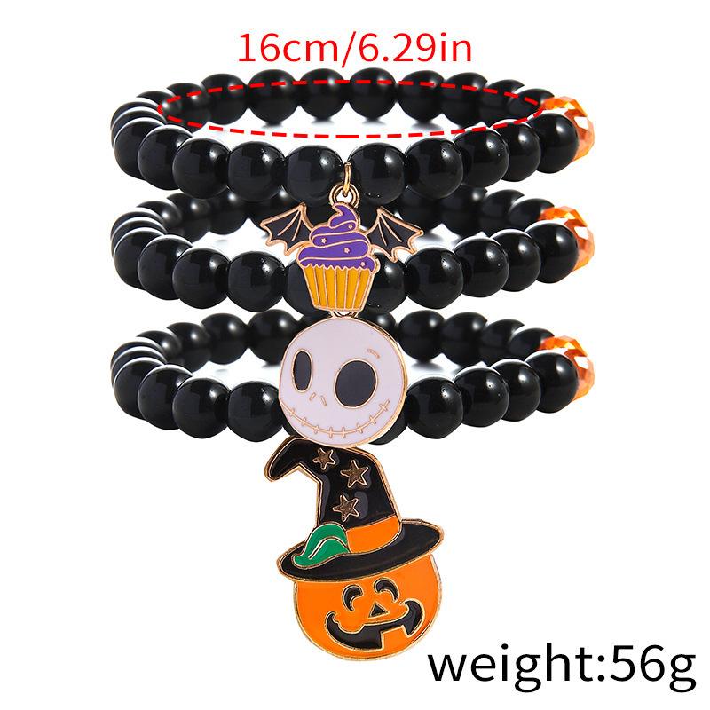 Hot Sale Acrylic Bracelet Set Halloween Bracelet Cartoon Ghost Pumpkin Jewelry Horror Dress Up Ornament