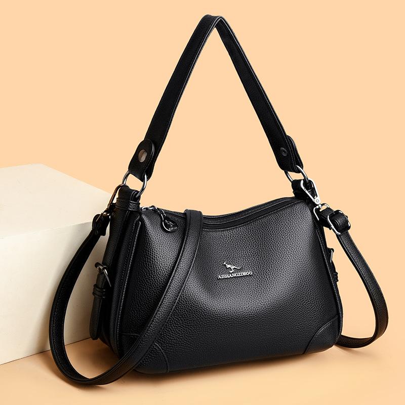 Bag Fashion Printed Women's Shoulder Crossbody Bag Women's Large Capacity Premium Sense Middle Mom Bag