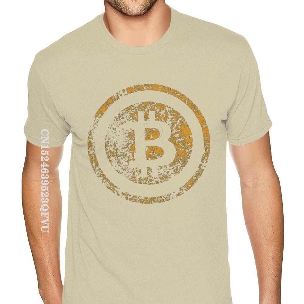 Vintage BTC Crypto Currency Bitcoin Wholesale T-Shirt Men Stylish Tees Tops Shirt New Coming Normal Cotton Men's T Shirt Normal