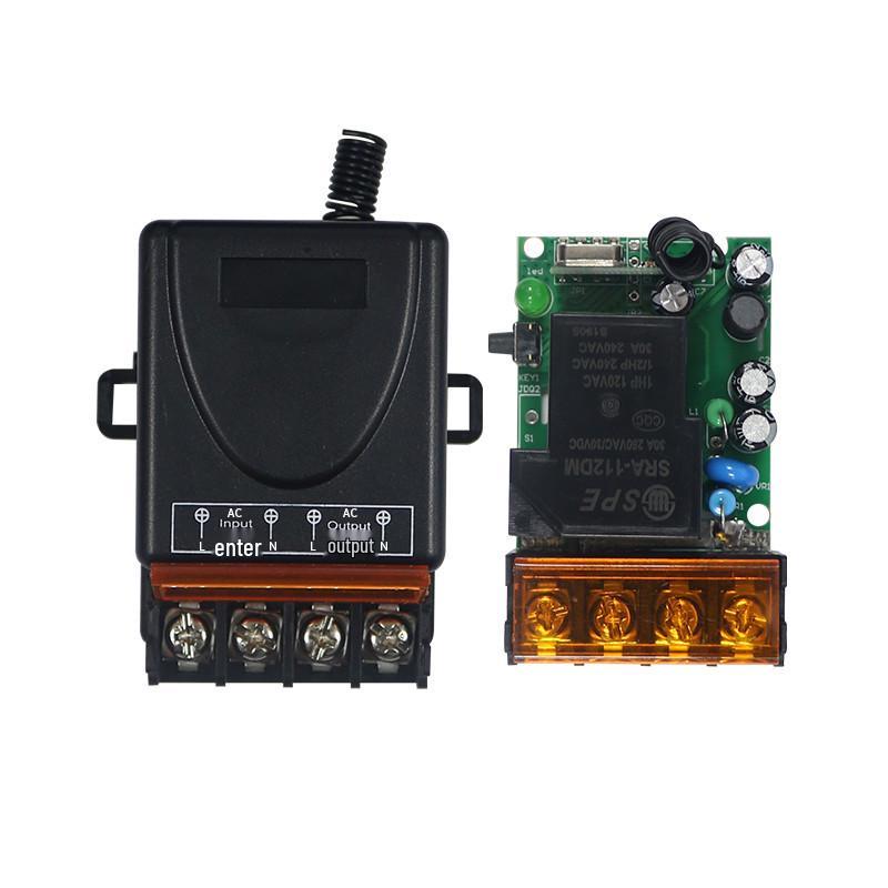 Wide Voltage Remote Control Switch (AC110V-220V) + Long-Range Remote for Water Pump / 433M.