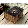 400 Page Large Grimoire Leather Journal, Print Tree of Life Journal, Blank Spell Book Book of Shadows Leather Celestial Gifts For Him Her