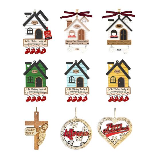 Housewarming Gifts for New House Wooden Hanging New Home Ornament First Home Owners Gift for Women Couple