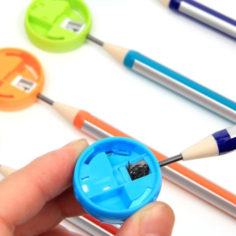 2pcs Cute Mini Pencil Lead Sharpener Double Hole School Office Supply Kids G L3