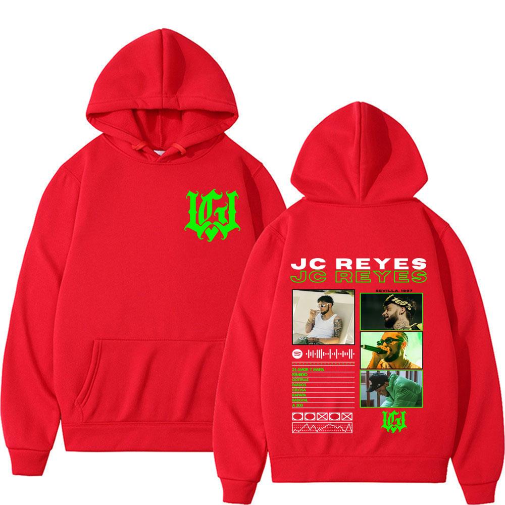 Rapper Jc Reyes Album Tour 2025 Double Sided Graphic Classic Hoodie Tops Men's Retro Hip Hop Punk Hoodies Man Casual Sweatshirts