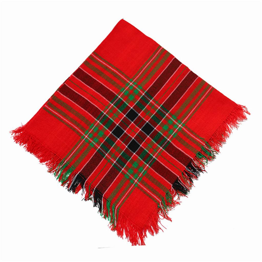 Multiuse Plaid Scarf Shawl Wrap Soft Breathable Bandana for Urban Women Fashionable and Comfortable for Various Ages