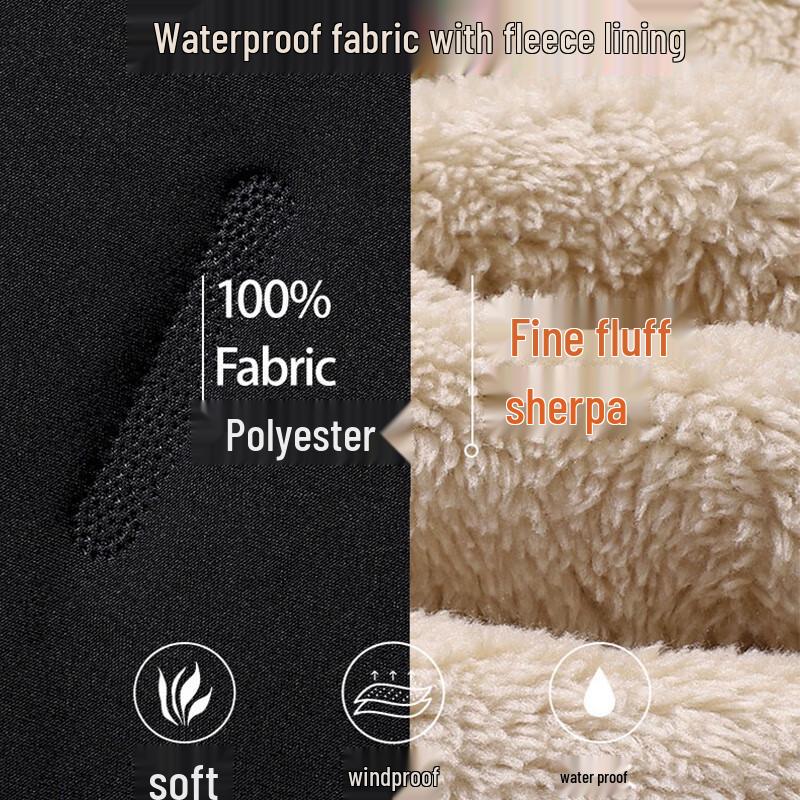 Men's EASTERN CAMEL Lamb Fleece Lined Thermal Casual Pants