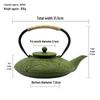 Colored Cast Iron Teapot with Enamel Coating