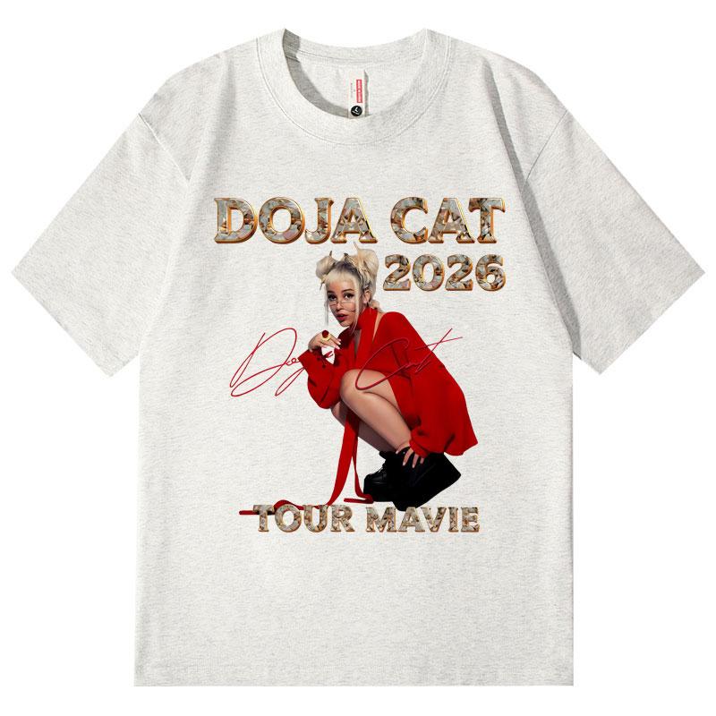 Doja Cat Ma Vie World Tour 2026 T Shirt Unisex WoUnisex Clothing Fashion Hip Hop Tshirt Summer Casual Cotton Short Sleeve Tshirts