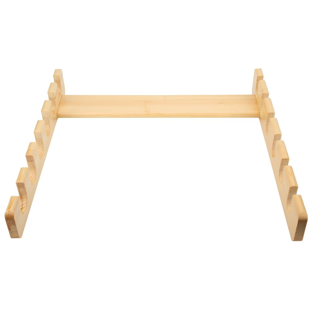 Fishing Rod Storage Rack Holder Pole Bracket WallMounted 6 Position Bamboo Showing Stand