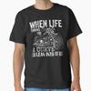 Biker Quand la Vie vous Jette une Courbe Moto Hommes Femmes Enfants T-Shirt T-Shirt Unisexe