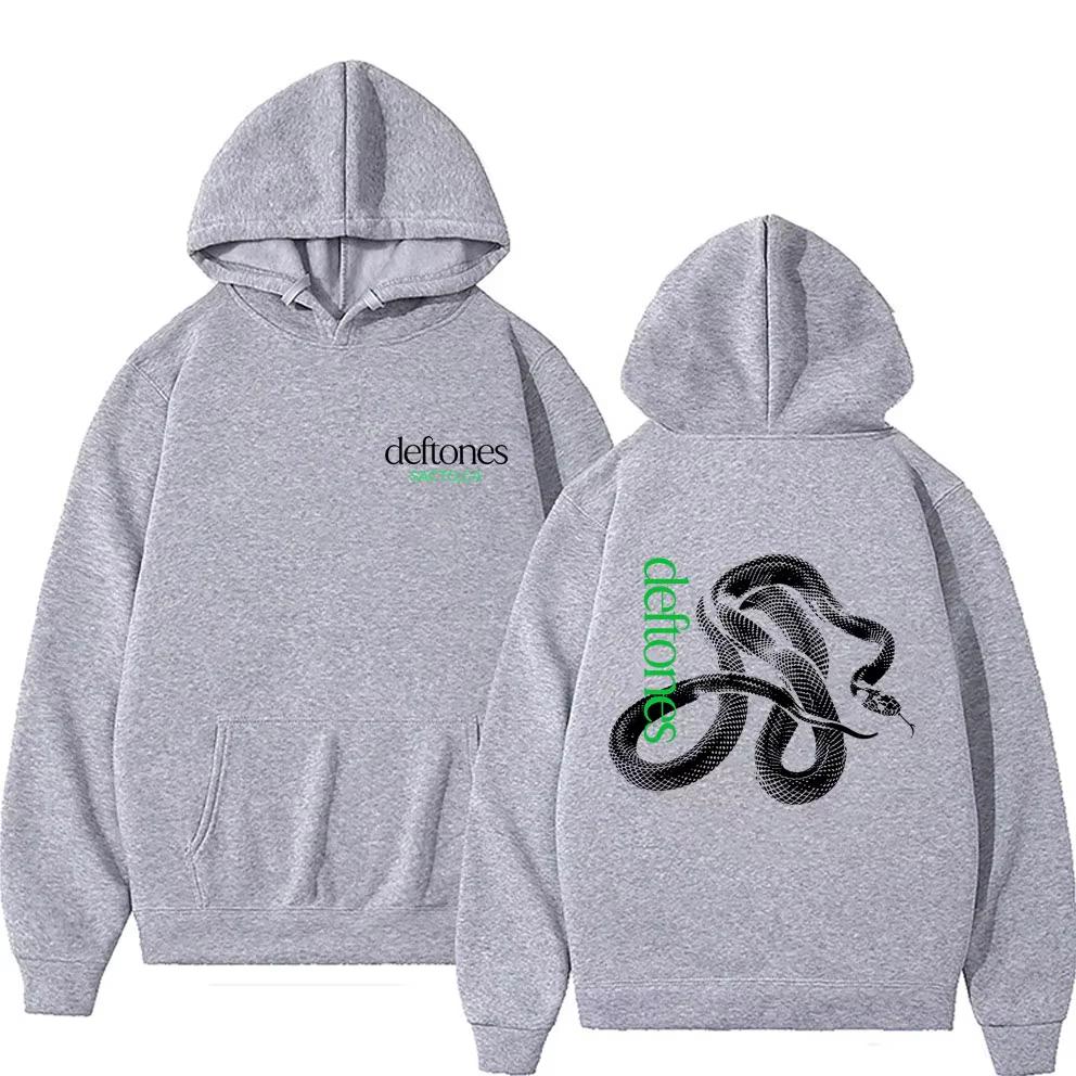 Rock Band Deftones Private Music Snake Graphic Hoodie Men Women Clothing Alternative Heavy Metal Hoodies Pullover
